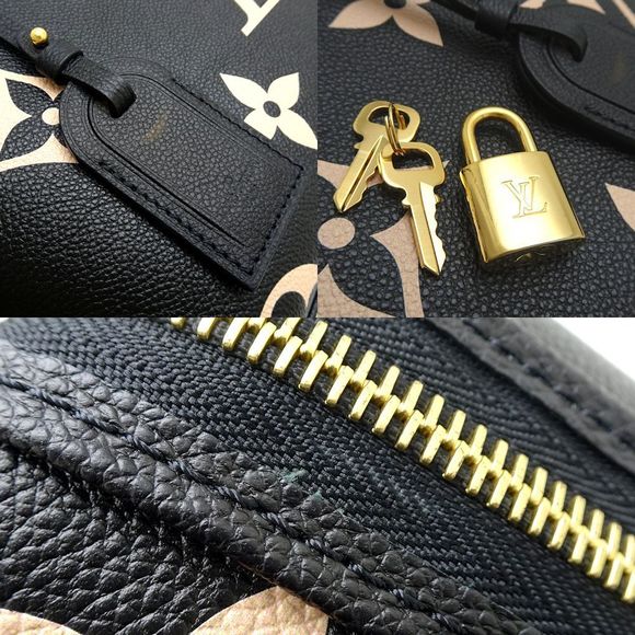 Louis Vuitton Palais PM 2Way Bag Monogram Noir Black Beige - Picture 6 of 9